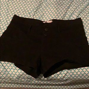 Black High Waisted Shorts